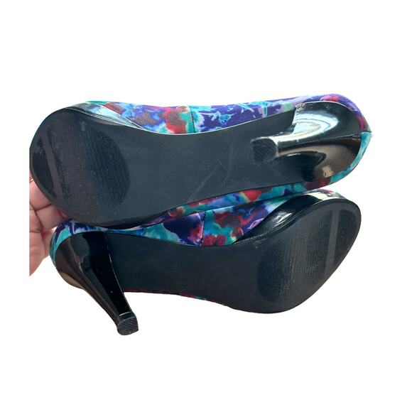 Style & Co Celine Purple Magic Peep Toe Platform High Heel Size 6 EUC - Picture 7 of 7